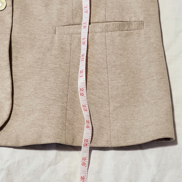 Kenneth Cole Select Single Button Tan Blazer for Casual or Formal, Women Size L - Picture 7 of 8